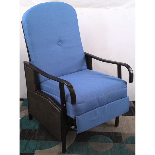 Blue Outdoor Recliner