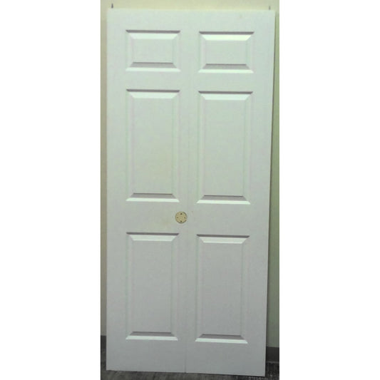 80" x 36" White Bifold Closet Door