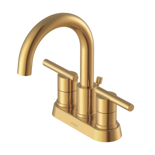 Parma® Two Handle Centerset Bathroom Faucet with Metal Pop-Up Drain