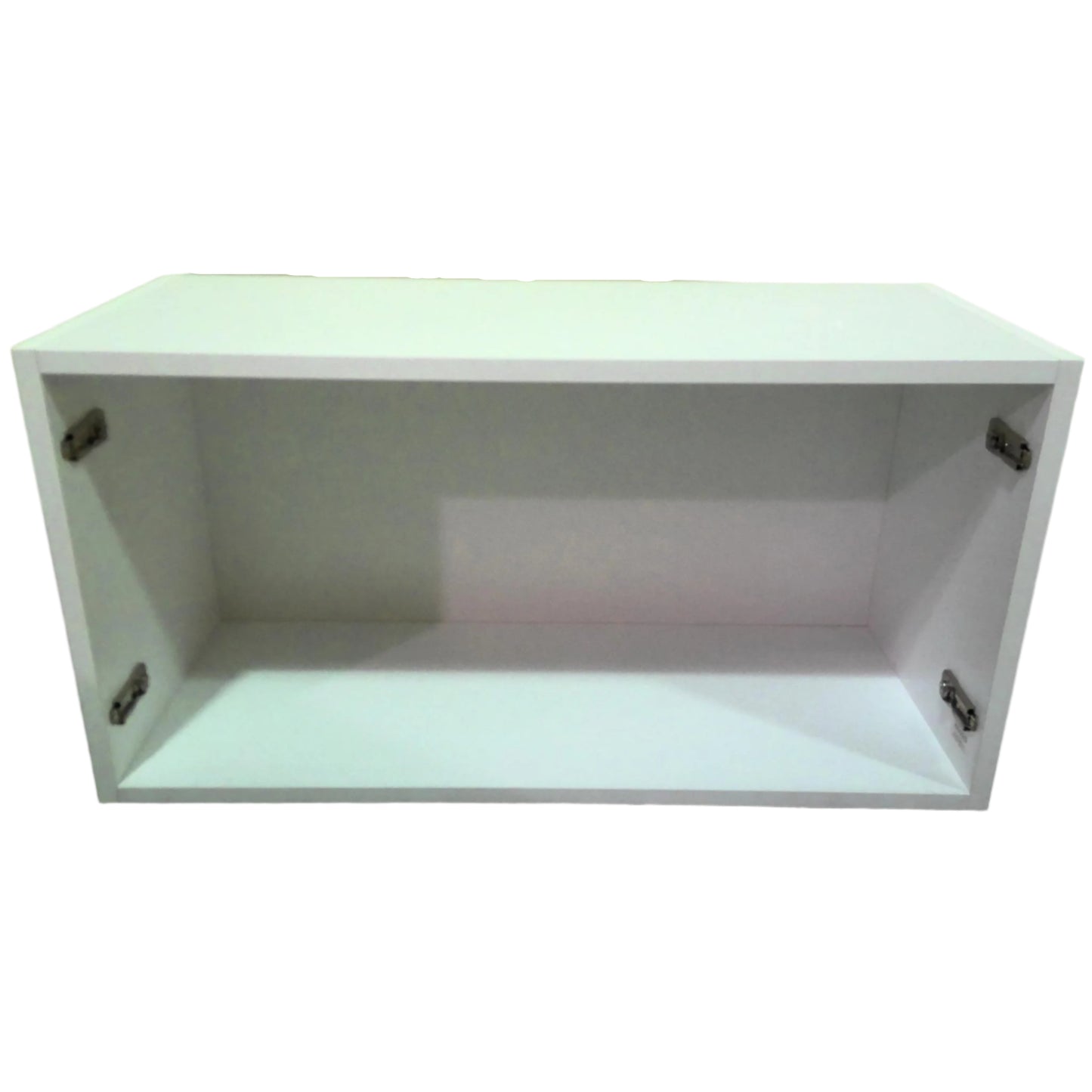 30" x 16" White Open Wall Bridge Cabinet