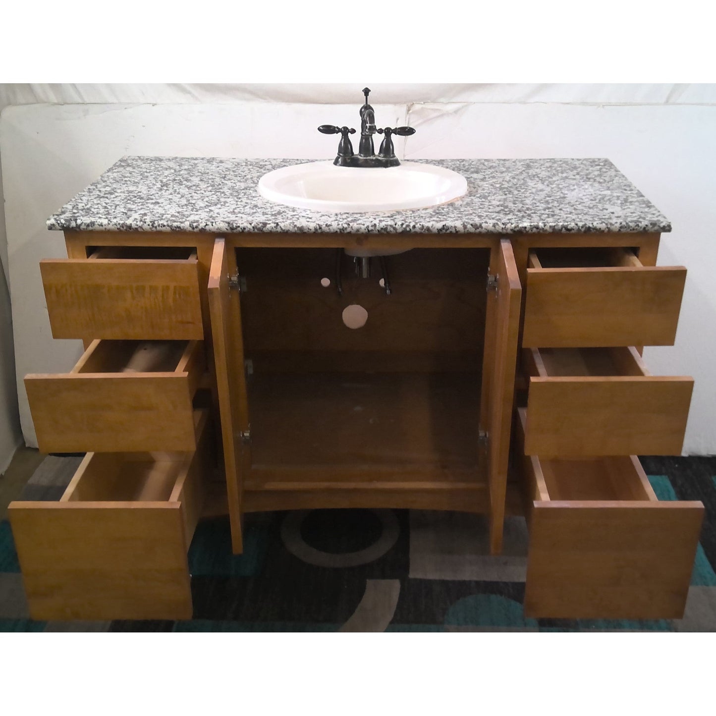 Granite Top Vanity with Faucet