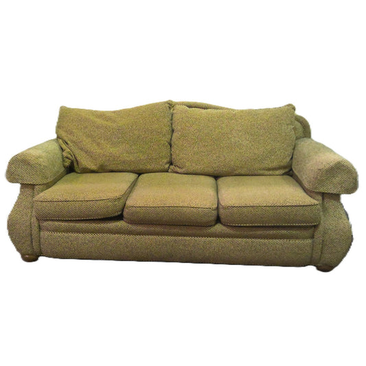 Brown Three-Seater Sofa