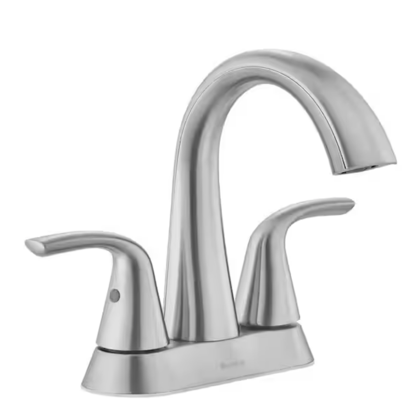 4 in. Center set Double-Handle High-Arc Bathroom Faucet in Brushed Nickel