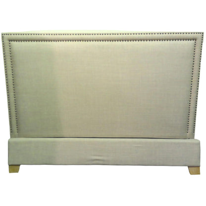 80" King-Size Nailhead Trim Bed Frame