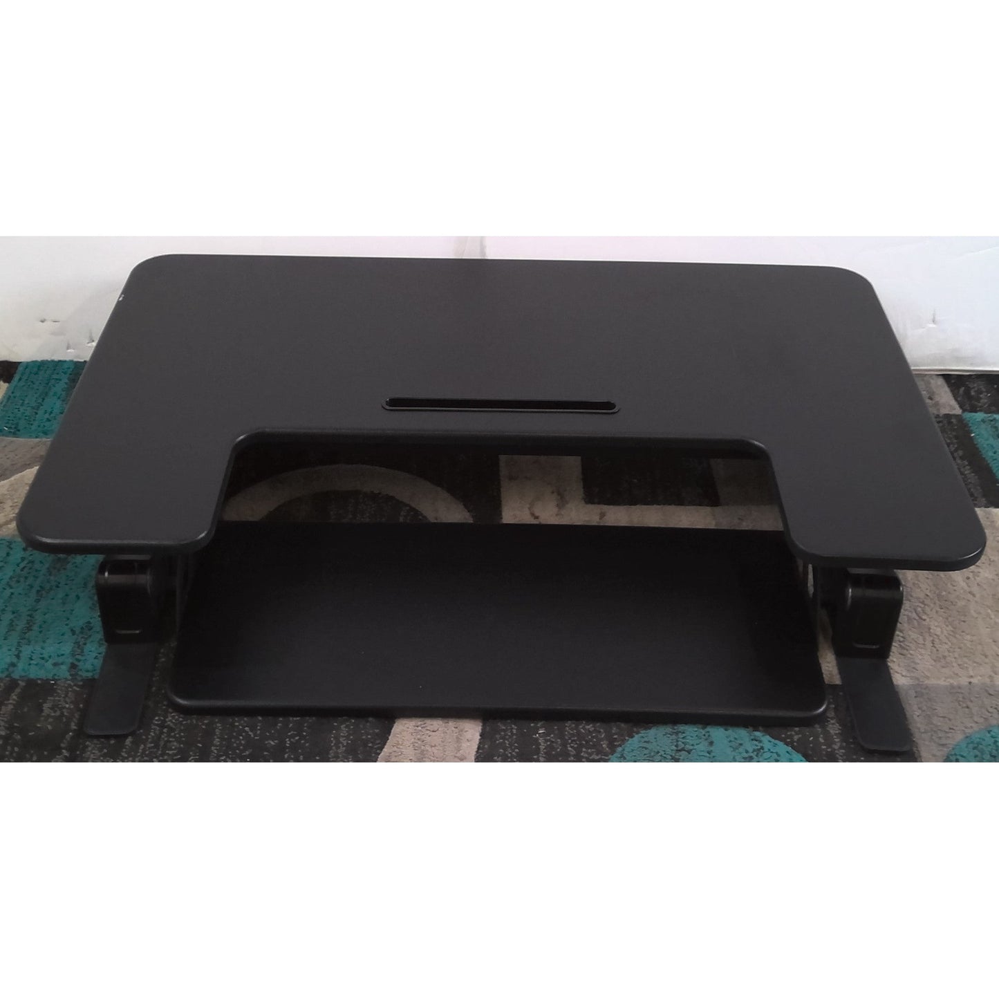 Black Adjustable Standing Desk Converter