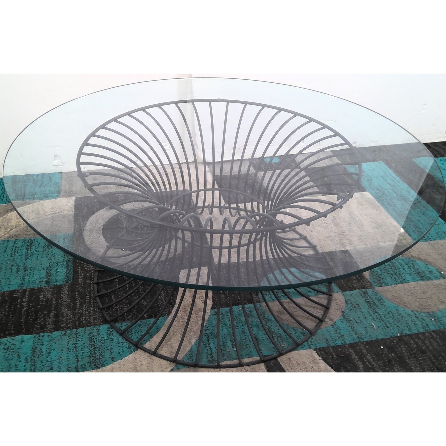 Round Glass Top Coffee Table