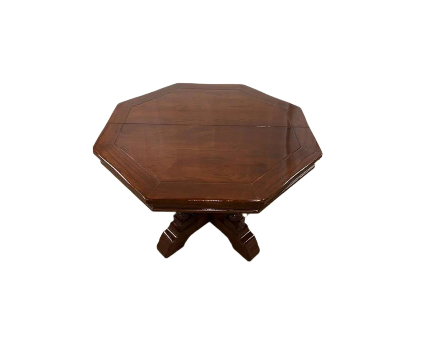 Octagonal Pedestal Side Table