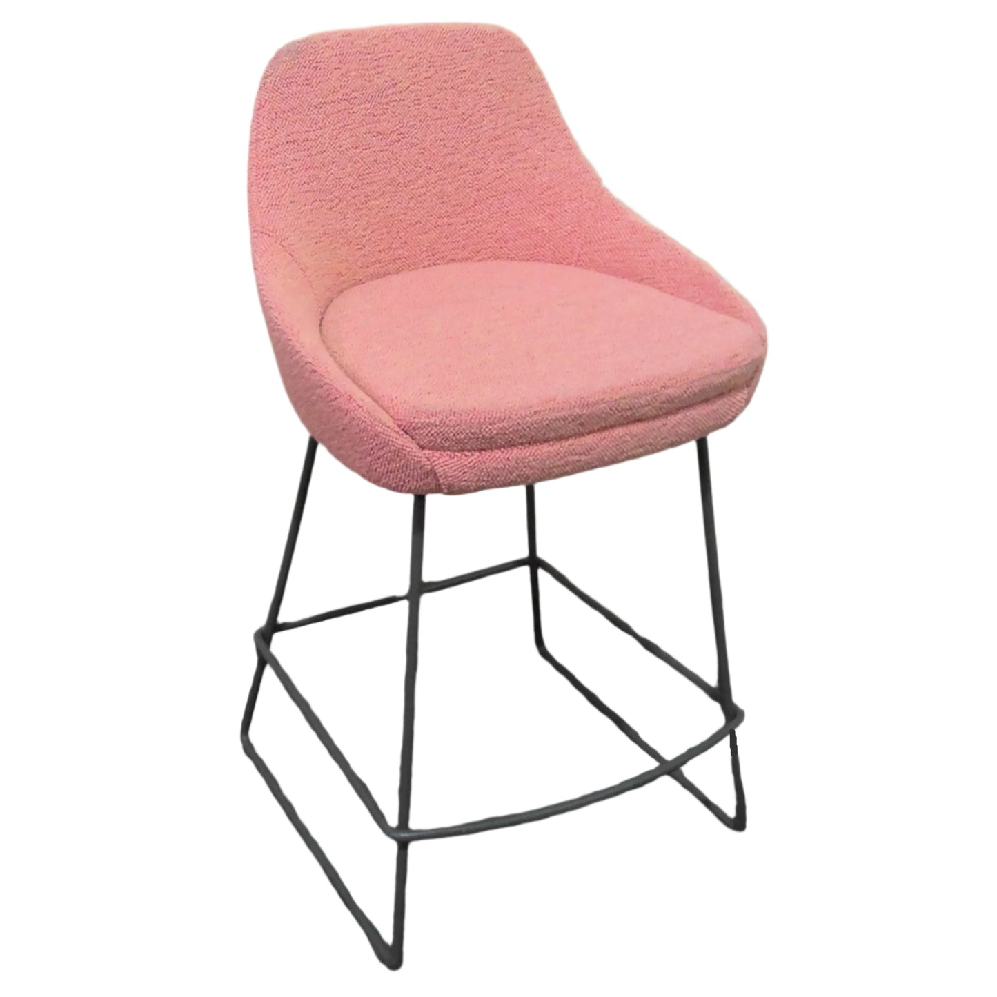 Pink Counter Height Bar Stool