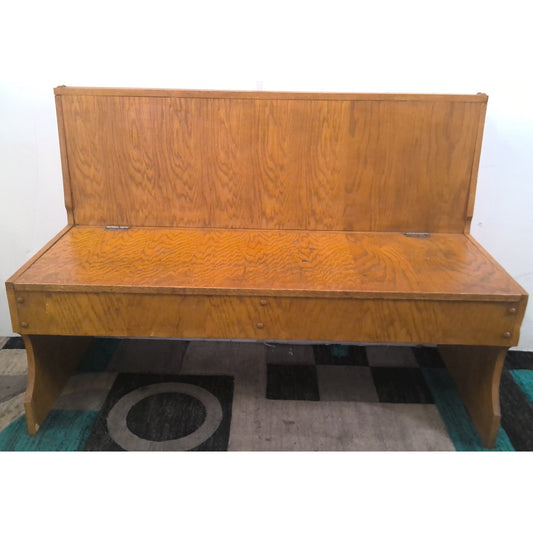 Wood Bench with Storage