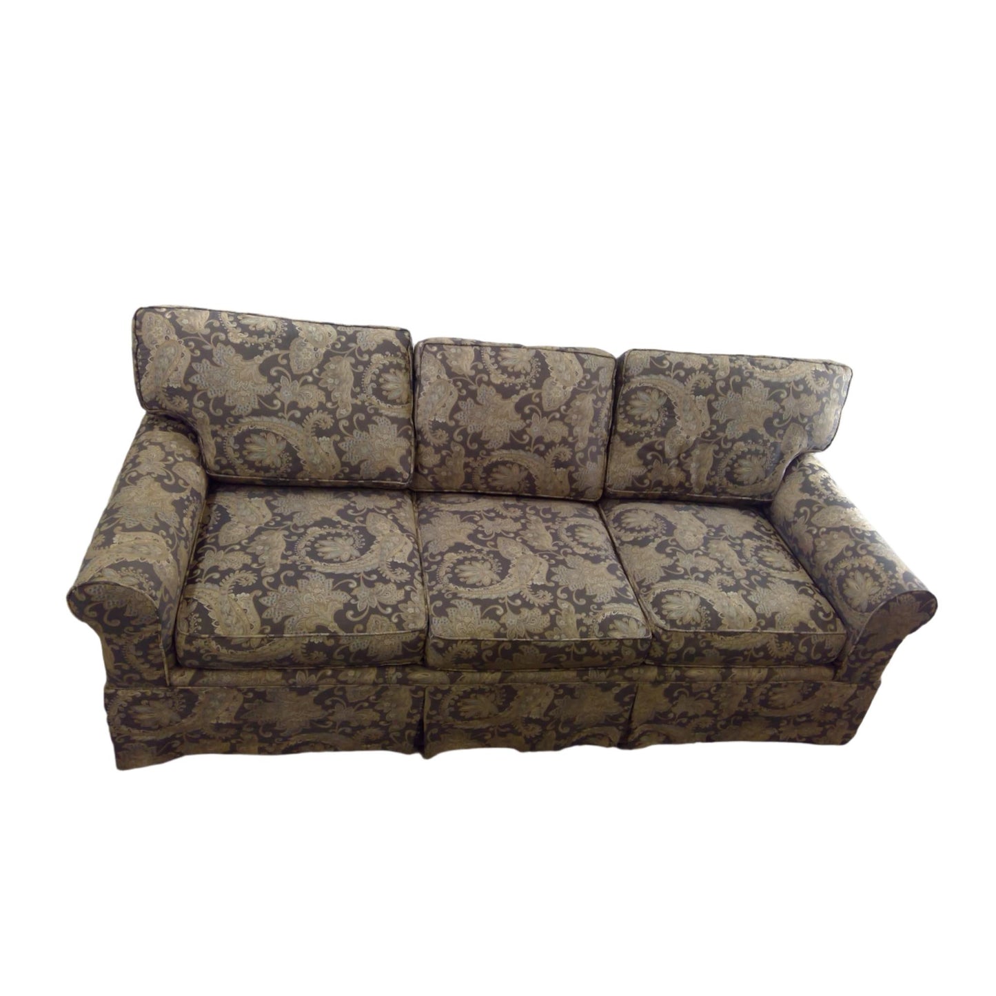 Floral Damask Three-Seater Sofa