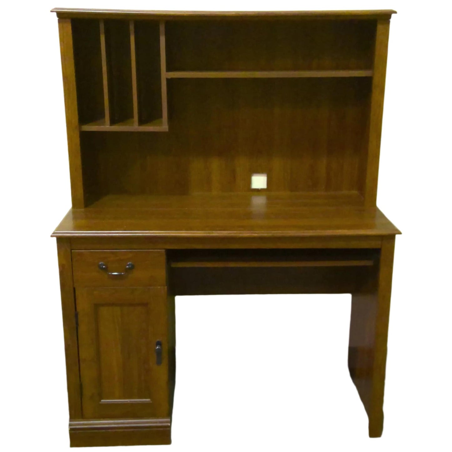 Cherry Computer Desk with Hutch