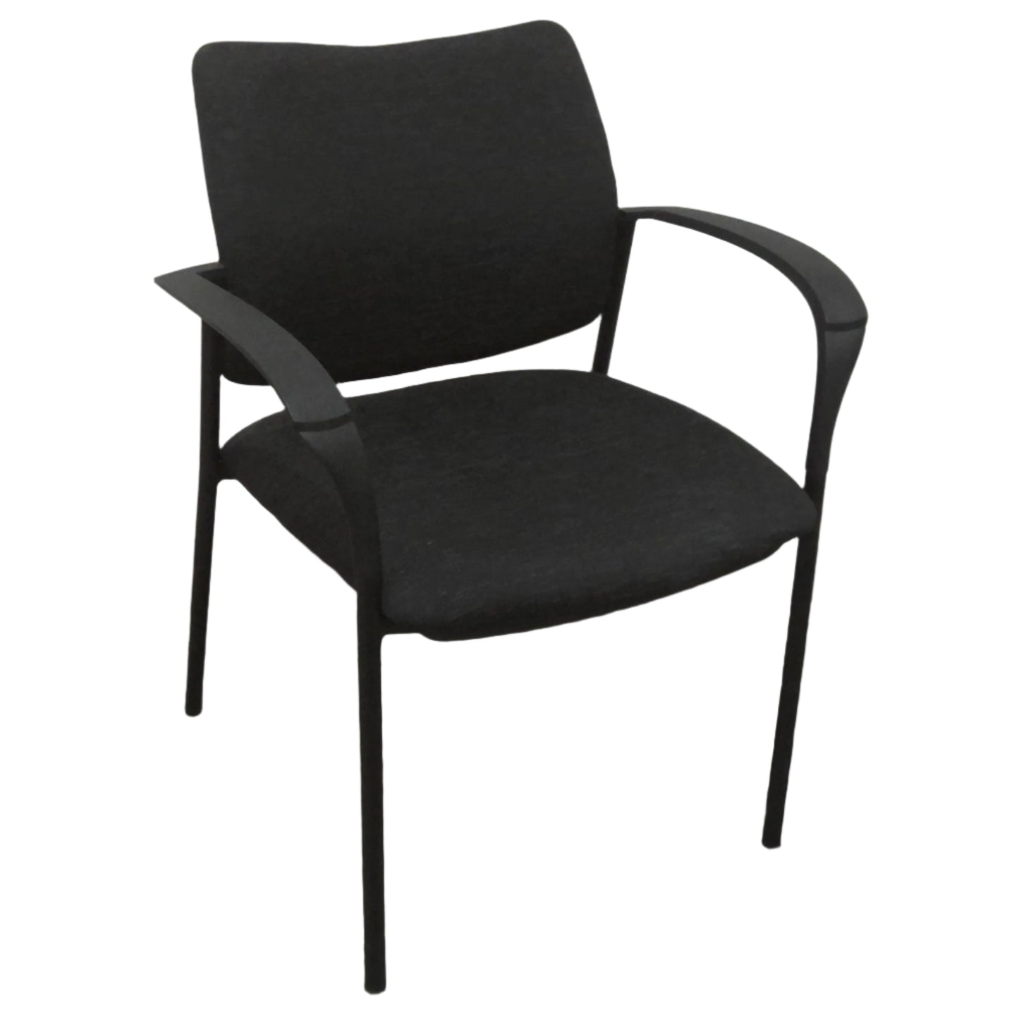 Black Fabric Guest Armchair