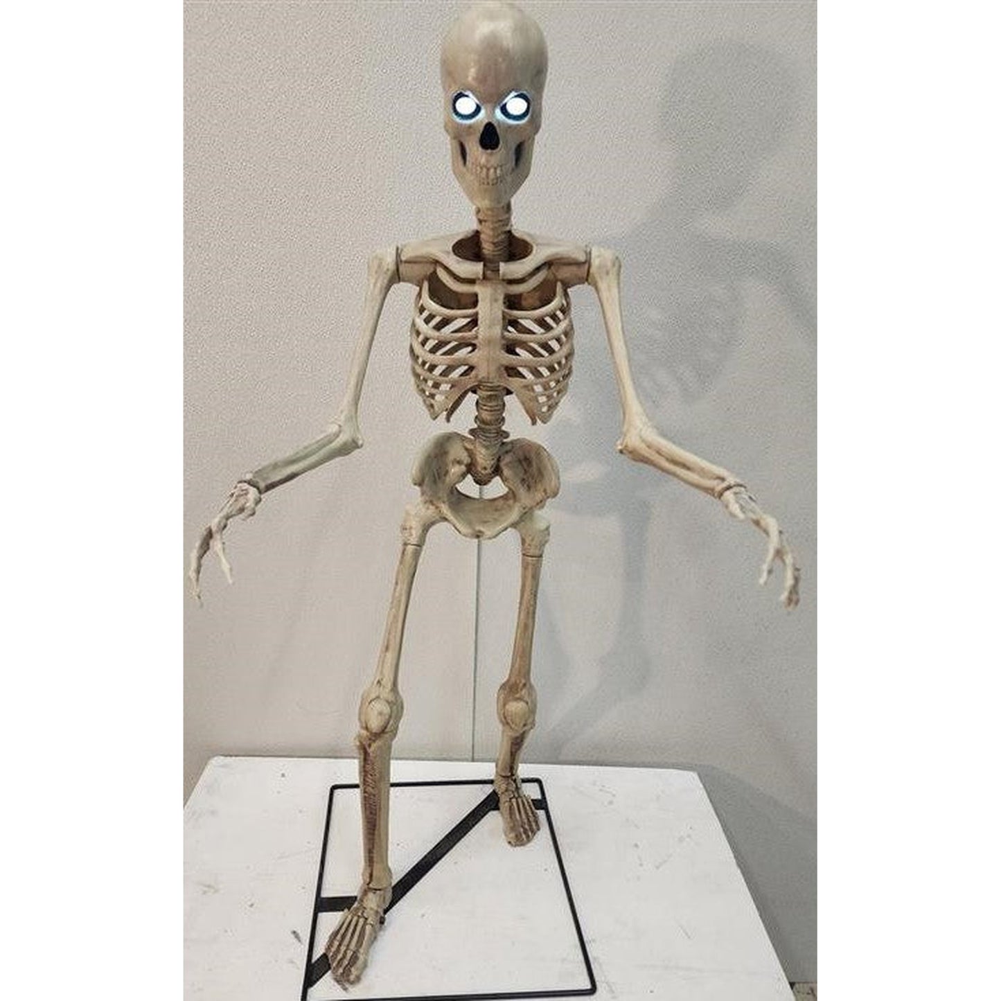 3ft Skeleton on Stand with Light Up Eyes