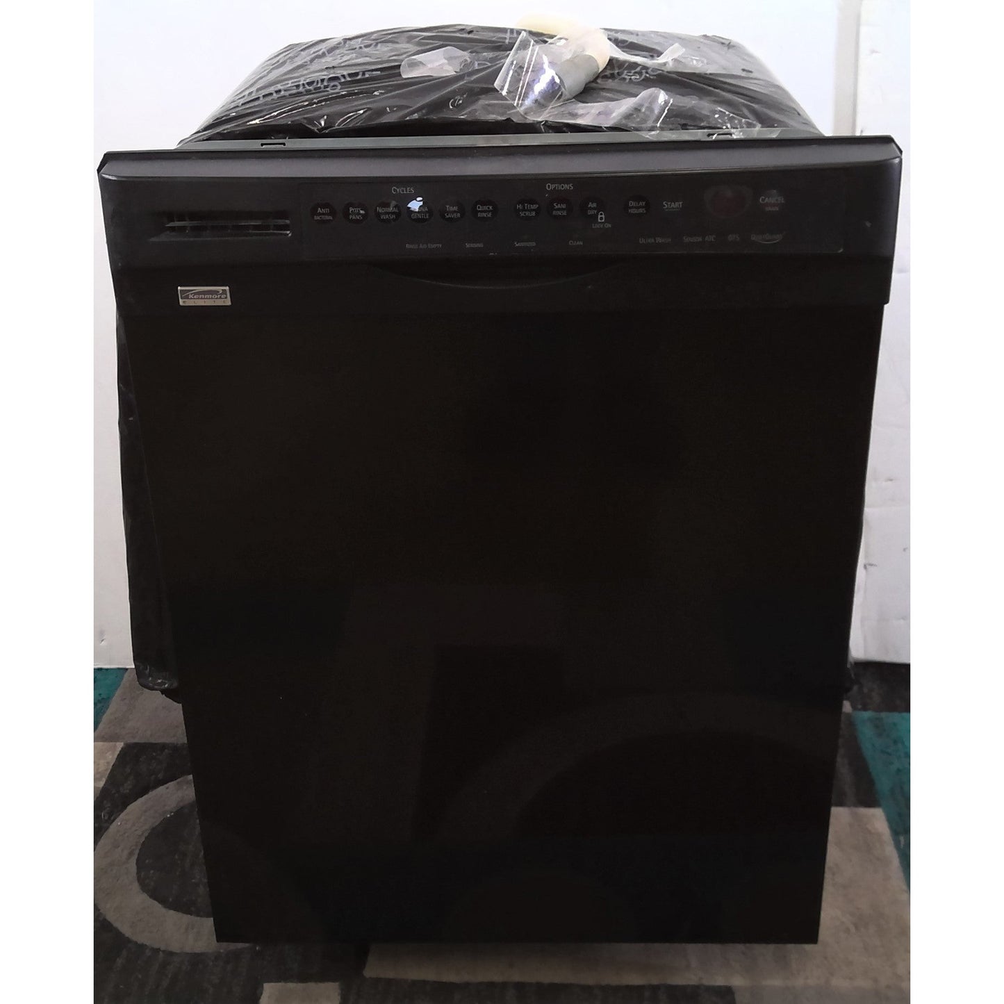 Black Kenmore Elite Dishwasher