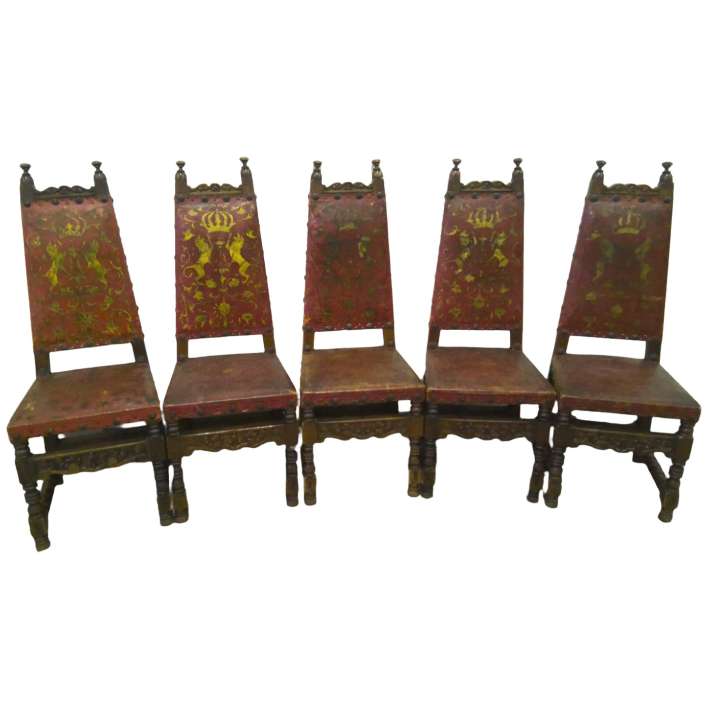 11-Piece Antique Spanish-Style Dining Set