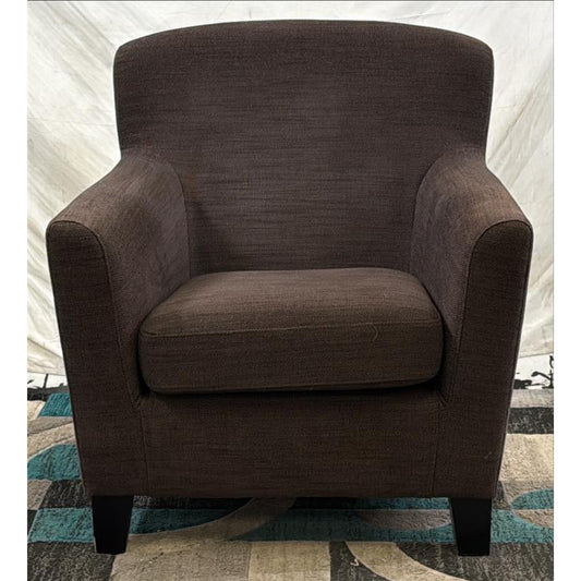 Brown Cloth Armchair