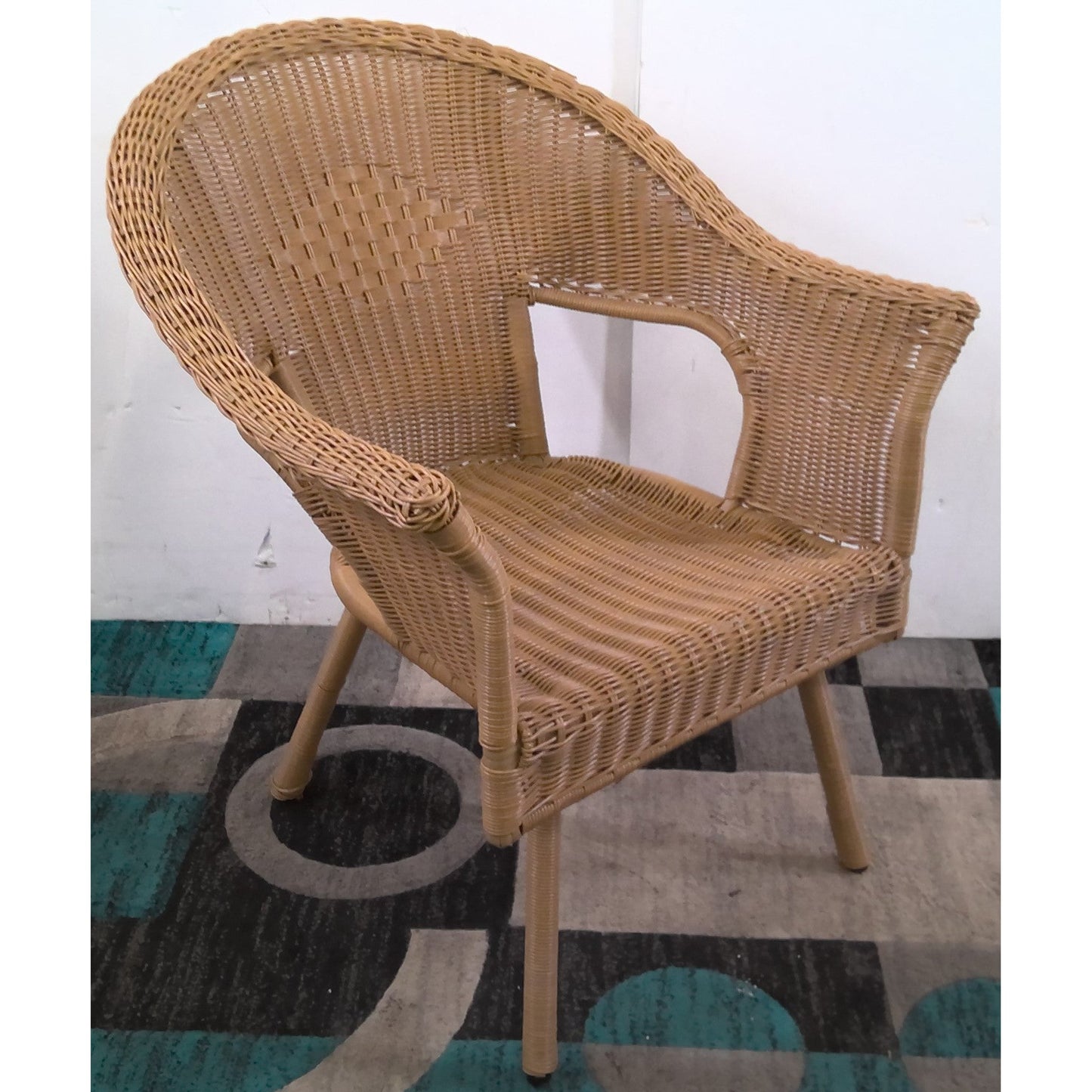 Light Brown Outdoor Wicker Chair